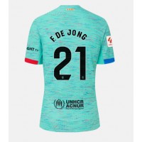Pánský Fotbalový dres Barcelona Frenkie de Jong #21 2023-24 Třetí Krátký Rukáv